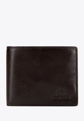 Elegancki męski portfel ze skóry naturalnej brązowy Wittchen