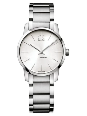 Elegancki Srebrny Zegarek Kwarcowy Calvin Klein