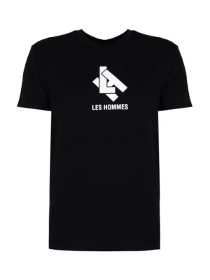 Elegancki T-shirt z okrągłym dekoltem Les Hommes