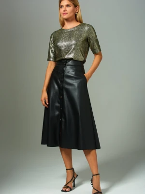 Elegancki top z połyskującej dzianiny Greenpoint beżowy