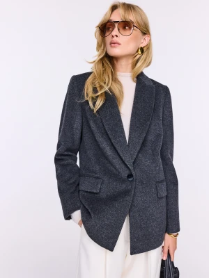 Elegancka wełniana marynarka o klasycznym kroju TARANKO