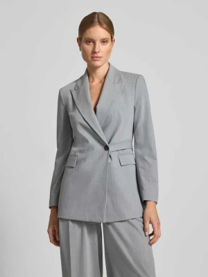 Elegancki żakiet z wiązanym detalem Style Icon Collection Średnioszary melanż