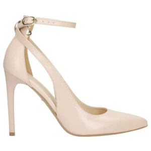 Eleganckie beżowe czółenka damskie na szpilce 35065-54 Wojas