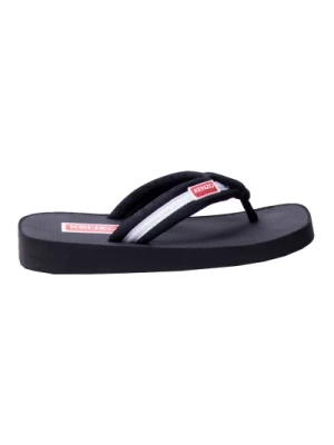 Eleganckie Czarne Klapki Flip Flop Kenzo