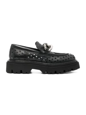 Eleganckie Czarne Loafersy Casadei