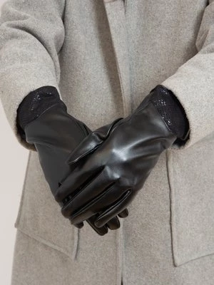 Eleganckie czarne rękawiczki damskie Shelvt