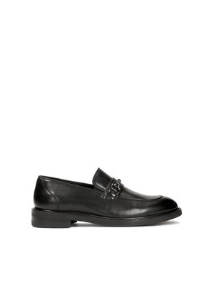 Eleganckie skórzane loafersy z klamrą Kazar