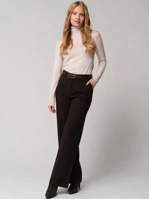 Eleganckie spodnie, Comfort Fit, R-MISAYA Volcano Brązowy