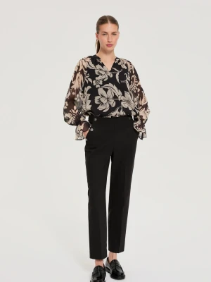 Eleganckie spodnie czarne Moodo