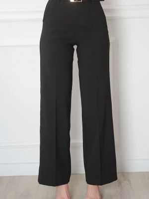 Eleganckie spodnie w kant proste czarne Pomando Cocomoda.pl - odzież damska, sukienki, buty, dodatki