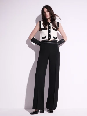 Eleganckie spodnie z elastycznej tkaniny TARANKO