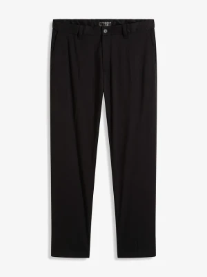 Eleganckie spodnie z kantem, regular fit BonPrix czarny