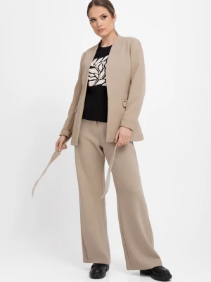 Eleganckie spodnie z szeroką nogawką R-MILEN Volcano