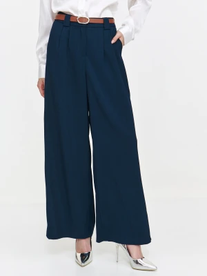 Eleganckie spodnie z szerokimi nogawkami Top Secret