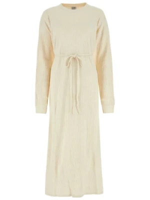 Elegant Ivory Cotton Dress Baserange