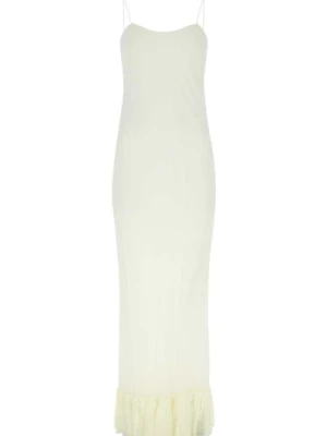 Elegant Ivory Silk Dress Khaite