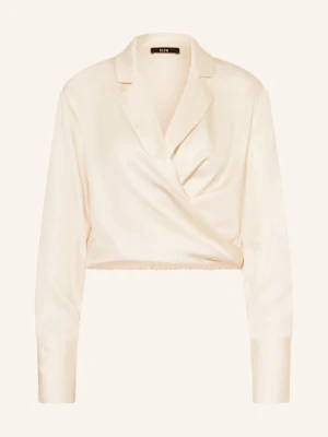 Eleh Bluzka O Kroju Kopertowym Z Materiału Satynowego weiss