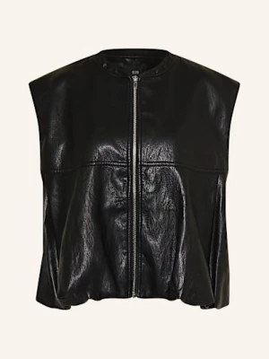 Eleh Kamizelka Z Imitacji Skóry schwarz