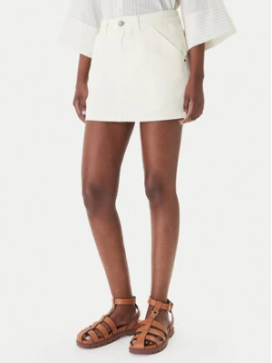 Eleh Spódnica jeansowa EL107 Écru Regular Fit