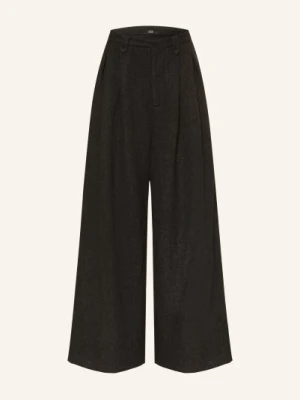 Eleh Spodnie Z Materiału Typu Marlene schwarz