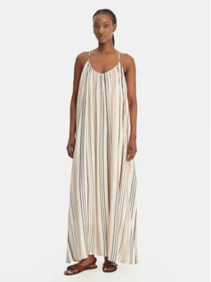 Eleh Sukienka letnia SS260133 Écru Relaxed Fit