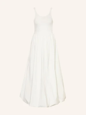 Eleh Sukienka Z Mieszanki Materiałów weiss