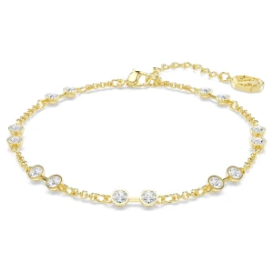 Element biżuteryjny Swarovski Remix Collection, Szlif okrągły, Biały, Powłoka w odcieniu złota