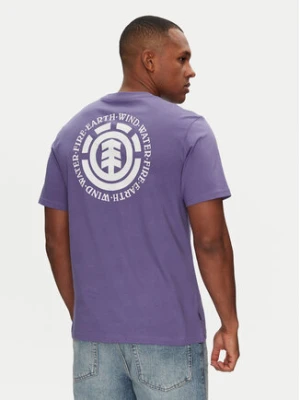 Element T-Shirt ELYZT00490 Fioletowy Regular Fit