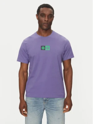 Element T-Shirt ELYZT00492 Fioletowy Regular Fit