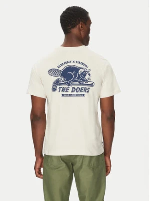 Element T-Shirt ELYZT00518 Beżowy Regular Fit