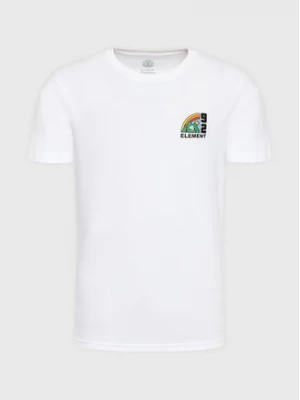 Element T-Shirt Farm ELYZT00159 Biały Regular Fit