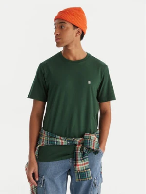 Element T-Shirt Icon Embroidery ELYKT00168 Zielony ciemny Regular Fit