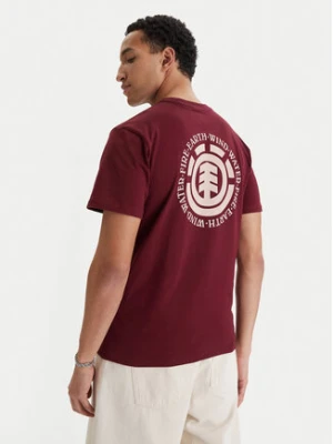 Element T-Shirt Seal Bp ELYZT00596 Bordowy Regular Fit