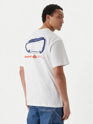 Element T-Shirt Sporting ELYZT00569 Biały Relaxed Fit