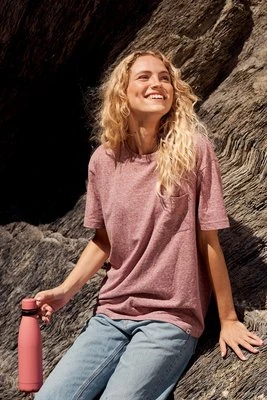 Elena koszulka damska - Burgundy Animal