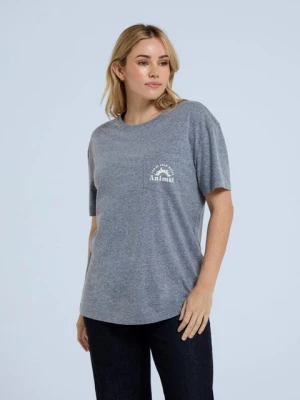 Elena koszulka damska z kieszonką - Navy Animal