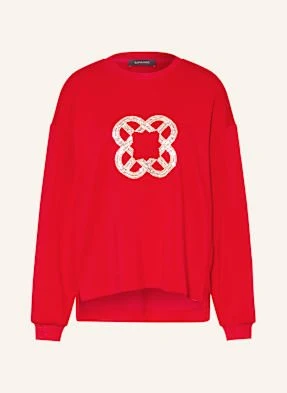 Elena Miro Bluza Nierozpinana Z Cekinami rot