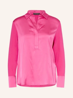 Elena Miro Bluzka Z Mieszanki Materiałów pink