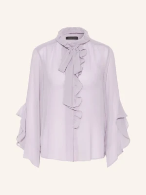 Elena Miro Bluzka Z Odpinanym Kokardą I Falbanami lila