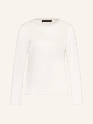Elena Miro Koszulka Z Długim Rękawem Z Mieszanki Materiałów weiss