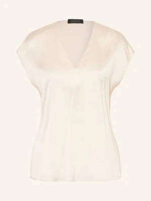 Elena Miro Satynowa Bluzka beige