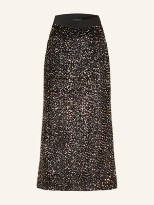 Elena Miro Spódnica Z Cekinami braun