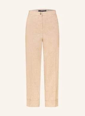 Elena Miro Spodnie Marlena Z Dodatkiem Lnu beige