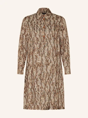 Elena Miro Sukienka Koszulowa Z Satyny beige