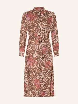 Elena Miro Sukienka Koszulowa Z Satyny rosa