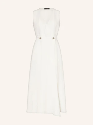 Elena Miro Sukienka Z Lnu weiss