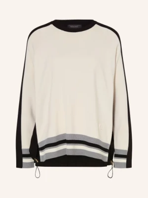 Elena Miro Sweter Z Mieszanki Materiałów schwarz