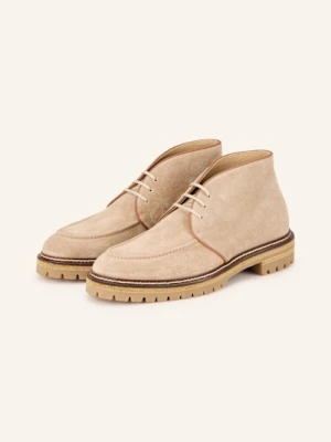 Eleventy Botki Sznurowane beige