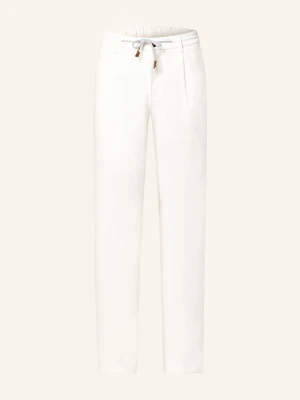 Eleventy Chinosy Extra Slim Fit weiss BIAŁY