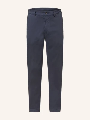 Eleventy Chinosy O Kroju Extra Slim Fit blau GRANATOWY